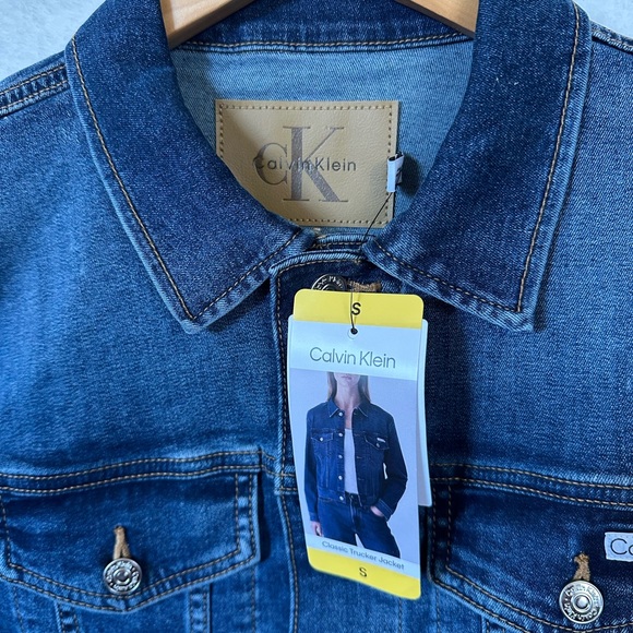Calvin Klein Dark Blue Denim Jacket - Picture 3 of 3
